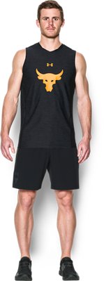 the rock sleeveless shirt