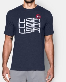 New Arrival Men's UA Stars & Stripes T-Shirt 1 Color $24.99