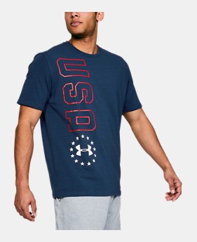 Men's UA Freedom USA Vertical T-Shirt 1 Color Available $18.75