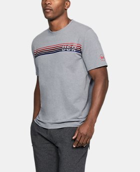 Men's UA Freedom Chest Lines T-Shirt 1 Color $25