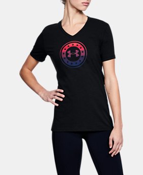 Women's UA Freedom Circle V-Neck T-Shirt 1 Color $28