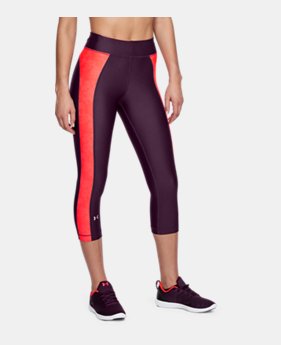Women's HeatGear® Armour Jacquard Capris 2 Colors Available $30