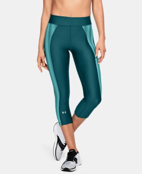 Women's HeatGear® Armour Jacquard Capris 2 Colors $40