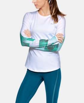 Women's ColdGear® Armour Printed Fitted Crew 1 Color $59.99