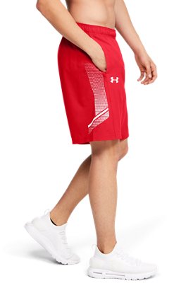 mens red under armour shorts