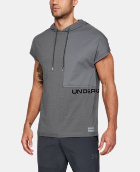 Men's UA Pursuit Short Sleeve Hooded T-Shirt 4 Colors $50