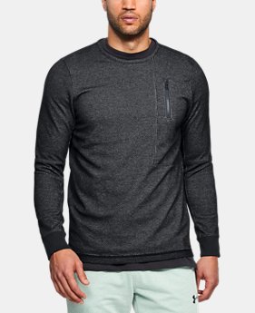 Men's UA Pursuit Block Fleece Crew 1 Color $70