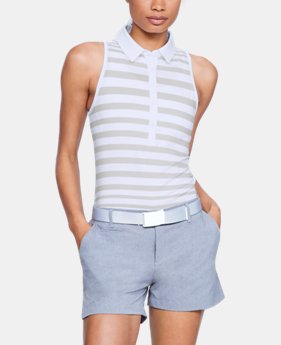 Women's UA Zinger Sleeveless Printed Polo 2 Colors Available $60
