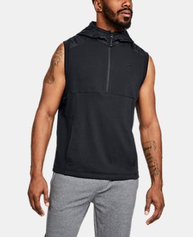 Men's UA Microthread Terry Sleeveless Hoodie 2 Colors Available $75