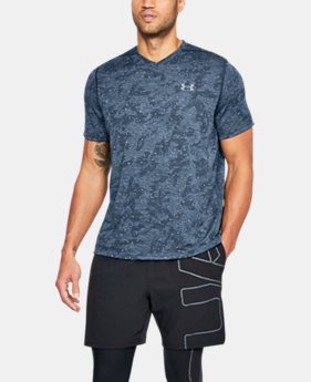 Men's UA Siro Printed V-Neck T-Shirt 2 Colors $35