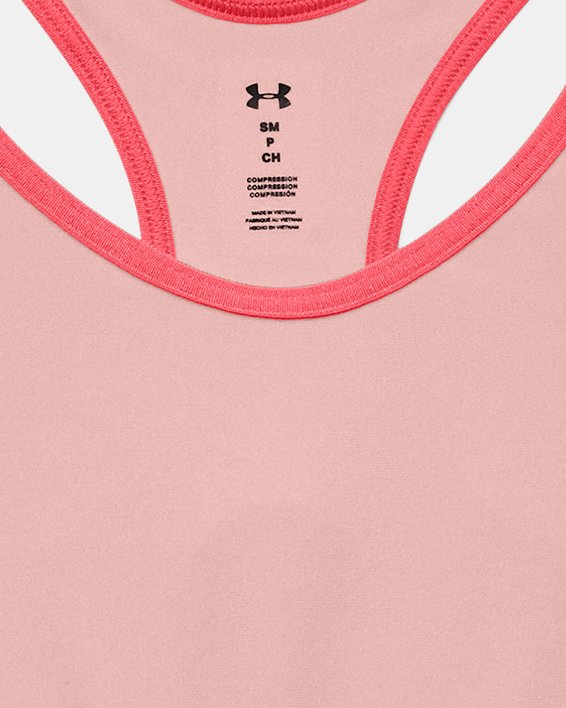 Women's Armour® Mid Sports Bra, Pink, pdpMainDesktop image number 8