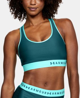 Women's Armour® Mid Sports Bra 5 Colors Available $28