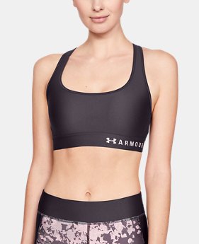 Women's Armour® Mid Crossback Sports Bra FREE U.S. SHIPPING 2 Colors Available $35