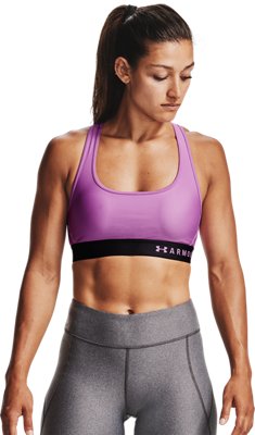 under armour mid crossback bra