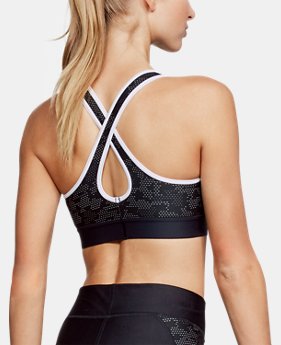 Women's Armour® Mid Crossback Patterned Sports Bra 3 Colors $45