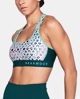Women's Armour® Mid Crossback Print Sports Bra 1 Color $40