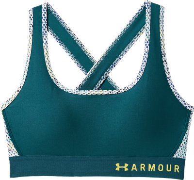 Armour® Mid Crossback Print Sports Bra 