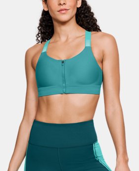 Women's UA Vanish High Zip Sports Bra 1 Color $65