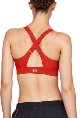 under armour red sports bra