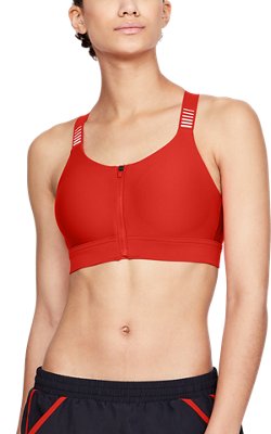 under armour vanish high zip sports bra