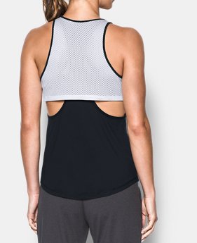 Women's UA Flashy Faux 2-in-1 Tank 1 Color Available $34.99