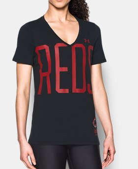 Women's Cincinnati Reds Offshore V-Neck FREE U.S. SHIPPING 1 Color Available $34.99