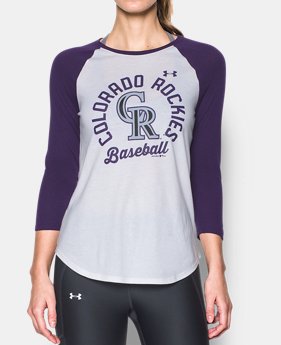 Women's Colorado Rockies ¾ Sleeve T-Shirt 1 Color Available $26.24