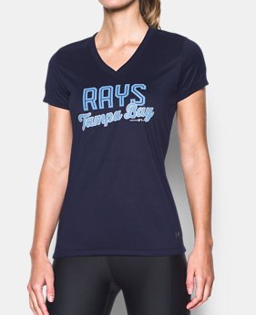 Women's Tampa Bay Rays UA Tech™ V-Neck T-Shirt 1 Color $34.99