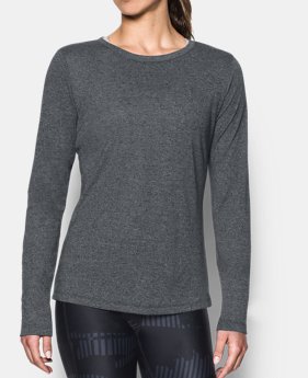 Women's UA Threadborne™ Twist Long Sleeve Crew 1 Color $40