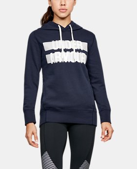 Women's UA Favorite Fleece Wordmark Hoodie 3 Colors $38.99