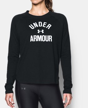 Women's UA Charged Cotton® Tri-Blend Graphic Long Sleeve 1 Color Available $33.74