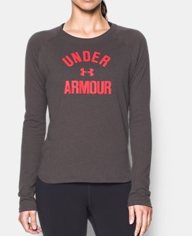 Women's UA Charged Cotton® Tri-Blend Graphic Long Sleeve 5 Colors $39.99
