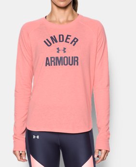 Women's UA Charged Cotton® Tri-Blend Graphic Long Sleeve 1 Color $39.99