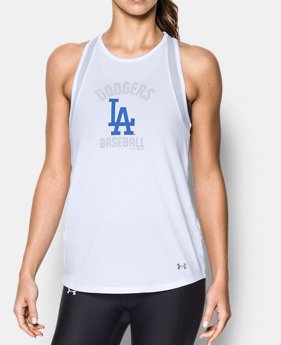 Women's Los Angeles Dodgers UA Tech™ Mesh Tank 1 Color $32.99