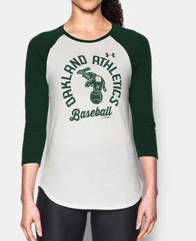 Women's Oakland Athletics ¾ Sleeve T-Shirt 1 Color $34.99