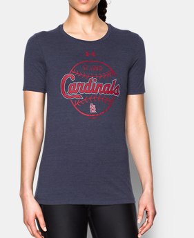 Women's St. Louis Cardinals UA Charged Cotton® Tri-Blend T-Shirt 1 Color Available $34.99