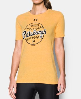 Women's Pittsburgh Pirates UA Charged Cotton® Tri-Blend T-Shirt 1 Color Available $26.24