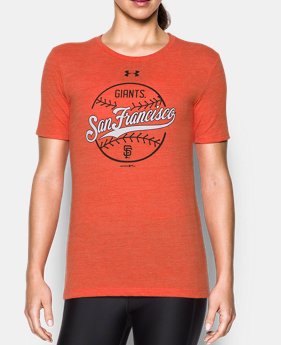Women's San Francisco Giants UA Charged Cotton® Tri-Blend T-Shirt 1 Color Available $34.99