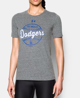 Women's Los Angeles Dodgers UA Charged Cotton® Tri-Blend T-Shirt 1 Color Available $34.99