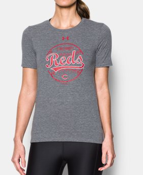 Women's Cincinnati Reds UA Charged Cotton® Tri-Blend T-Shirt 1 Color Available $34.99