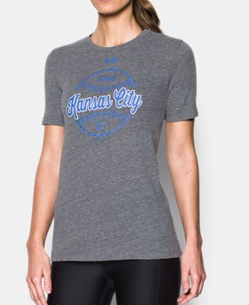 Women's Kansas City Royals UA Charged Cotton® Tri-Blend T-Shirt 1 Color Available $34.99