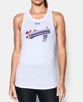Women's Washington Nationals Cutout Tank 1 Color $29.99