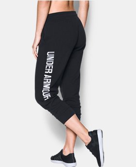 Women's UA Favorite Fleece Capri Wordmark Graphic 4 Colors $35.99