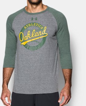 Men's Oakland Athletics ¾ Sleeve T-Shirt 1 Color Available $39.99