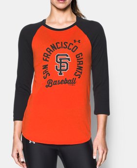 Women's San Francisco Giants ¾ Sleeve T-Shirt 1 Color $34.99