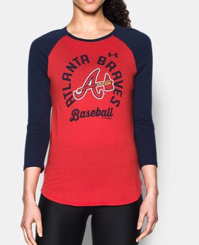 Women's Atlanta Braves ¾ Sleeve T-Shirt 1 Color Available $26.24