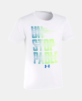 Boys' Pre-School UA Unstoppable Short Sleeve Shirt 1 Color $10.49