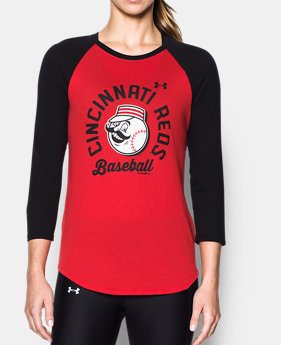 Women's Cincinnati Reds ¾ Sleeve T-Shirt 1 Color Available $34.99