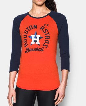 Women's Houston Astros ¾ Sleeve T-Shirt 1 Color $34.99