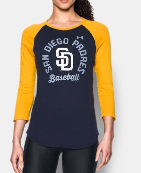 Women's San Diego Padres ¾ Sleeve T-Shirt 1 Color Available $26.24
